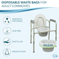 TidyCare Commode Liners for Bedside Portable Toilet Chair Bucket | Value Pack of Disposable Waste Bags for Adults | Universal Fit